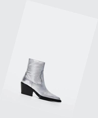 Clenkove Cizmy Mango Damske Strieborne | SK859720