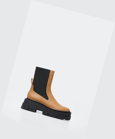 Clenkove Cizmy Mango Tracking Sole Contrast Damske Hnede | SK859725