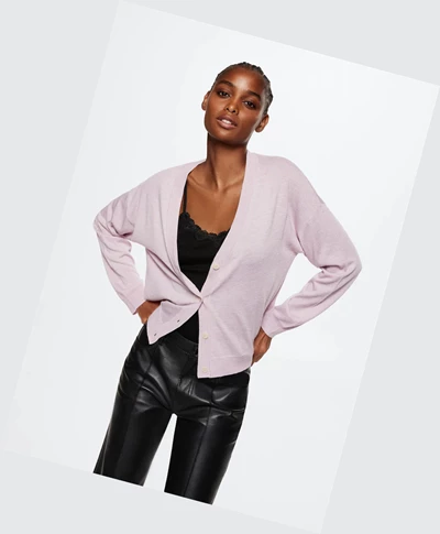 Kardigán Mango Fine-knit Damske Nachový | SK860193