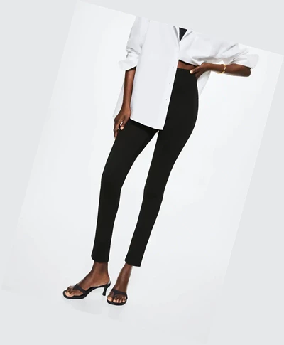 Leginy Mango Basic Damske Čierne | SK861161