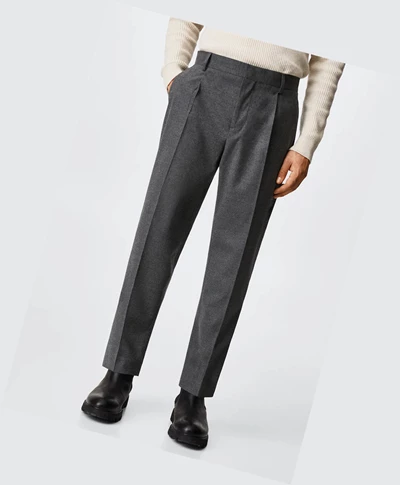 Oblek Nohavice Mango Slim Fit Panske Siva | SK862281