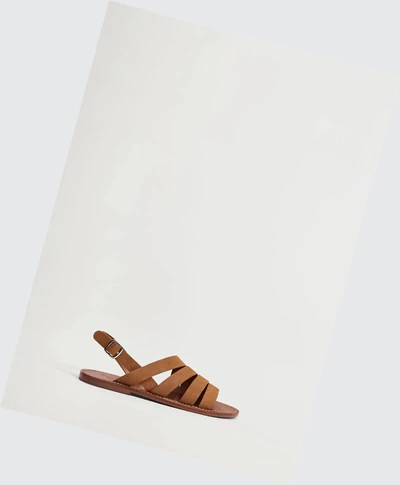 Sandále Na Remienku Mango Kozene Damske Cognac | SK859856