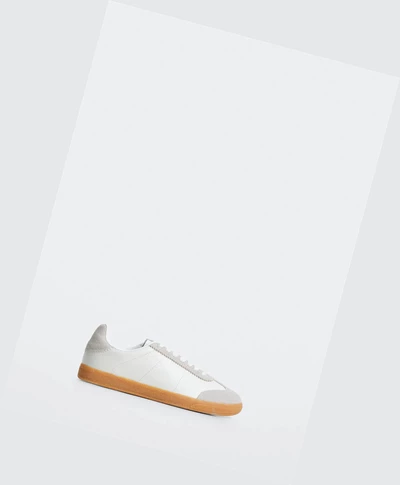 Tenisky Mango Panels Kozene Damske Biele | SK859837